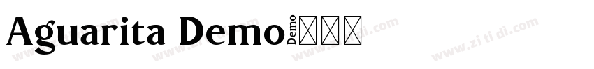 Aguarita Demo字体转换